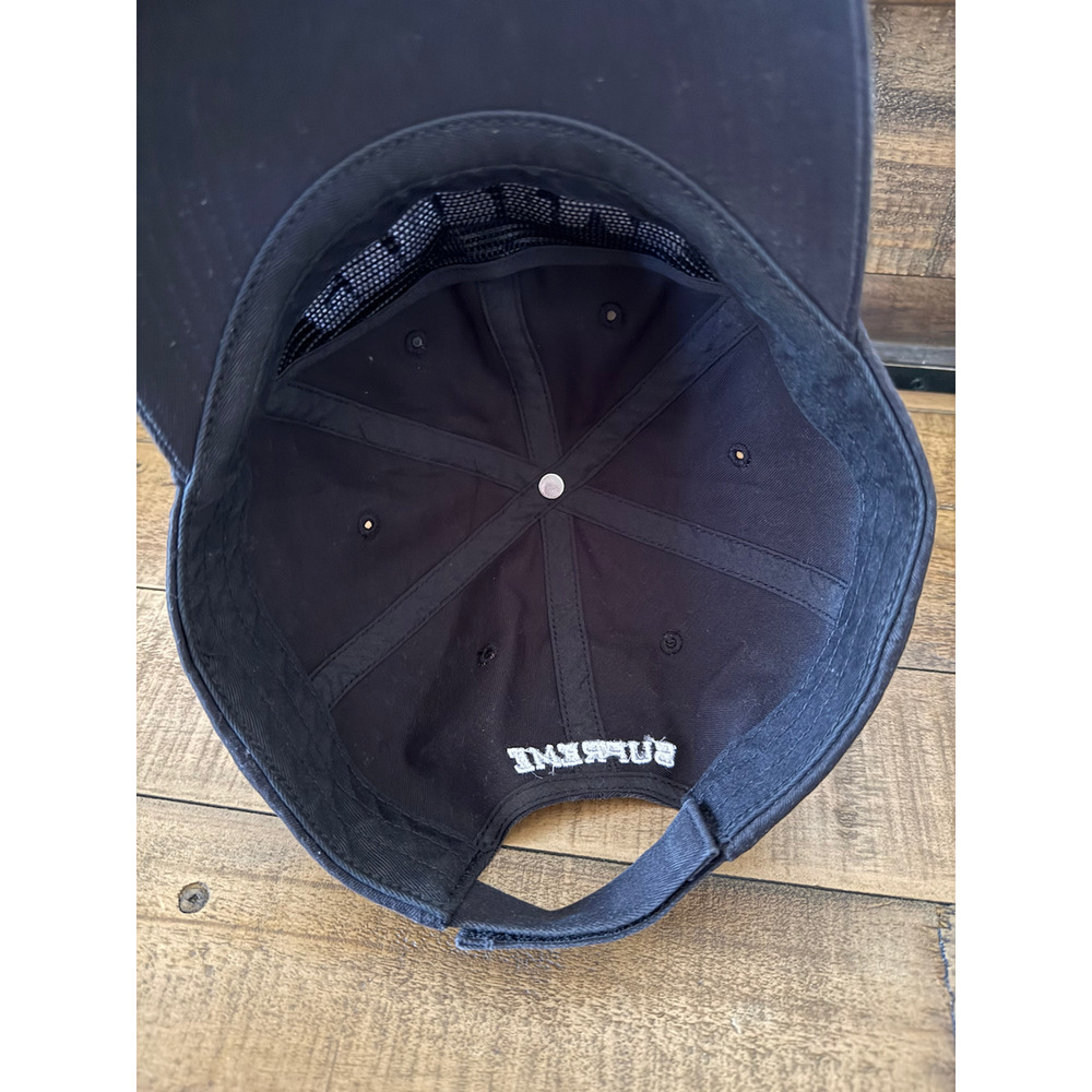 SUPREME Hat Cap Strap Back Mens One Size Black Money Baseball Hat Embroidered - Picture 6 of 7